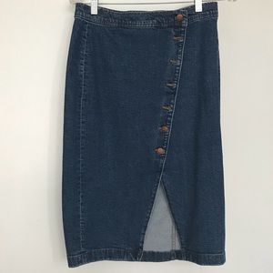 Madewell jean skirt